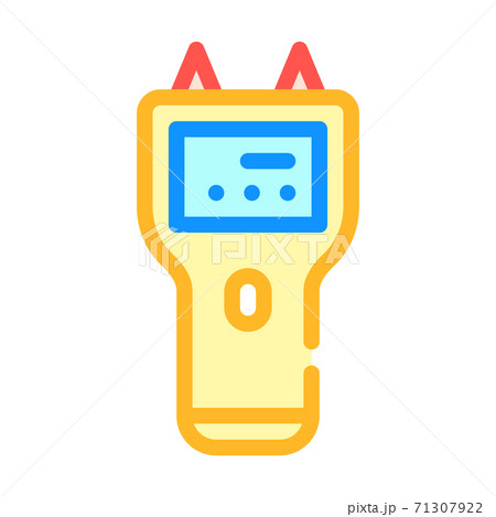 moisture meter for wood color icon vector illustration 71307922