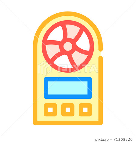 anemometer measuring equipment color icon vector illustration anemometer measuring equipment color icon vector illustration 71308526