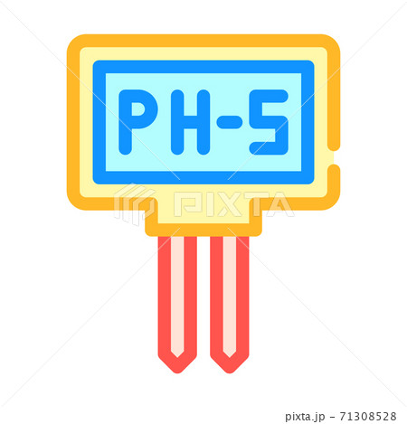 ph meter measuring equipment color icon vector illustration 71308528