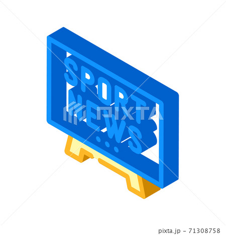 sport news tv isometric icon vector illustration sport news tv isometric icon vector illustration 71308758