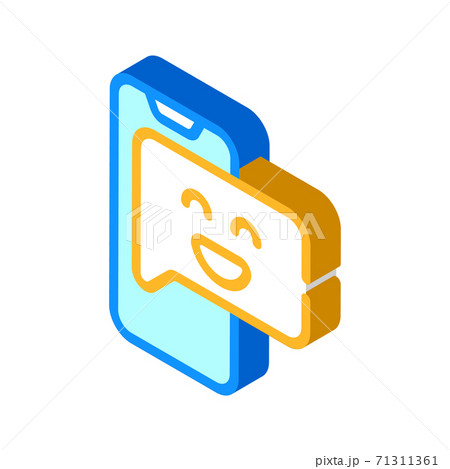 positive review isometric icon vector isolated illustration 71311361