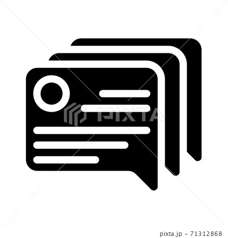 review quote frame glyph icon vector illustration 71312868
