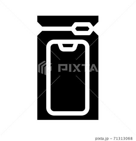 waterproof bag phone protection glyph icon vector illustration 71313068