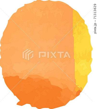 吹き出し 会話 漫画 水彩風テクスチャ アナログ感 手描きのイラスト素材