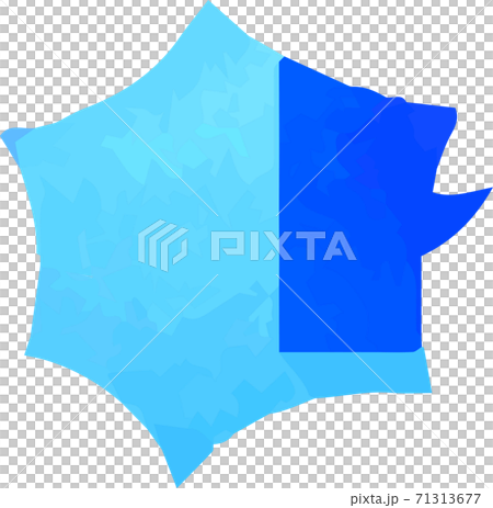 吹き出し 会話 漫画 水彩風テクスチャ アナログ感 手描きのイラスト素材