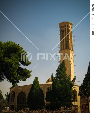 Exterior view to Dolat Abad mansion, Yazd, Iran 71314020