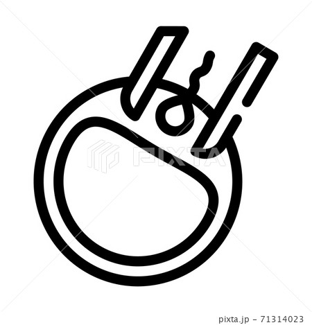 artificial insemination line icon vector isolated illustration 71314023