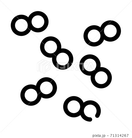 pneumococcus infection line icon vector isolated illustration 71314267