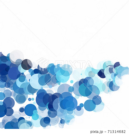 Bubbles Unique Blue Bright Vector Background 71314682