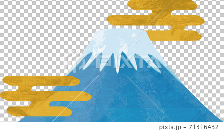 元旦新年富士山水彩插圖素材 元旦新年富士山水彩插圖素材 71316432