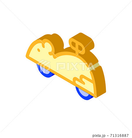 mouse playing toy for cat isometric icon vector illustration 71316887