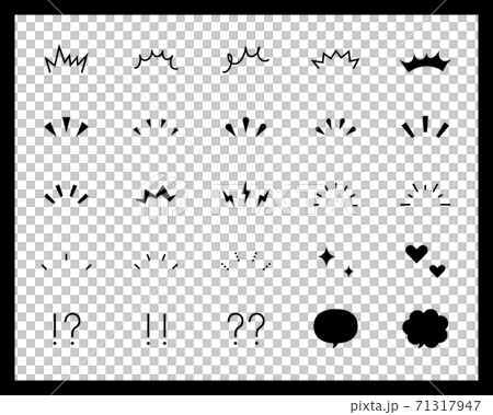 Awareness line, set of attention marks / illustration / icon / point / concentration / surprise / decoration / decoration / understanding / simple Awareness line, set of attention marks / illustration / icon / point / concentration / surprise / decoration / decoration / understanding / simple 71317947