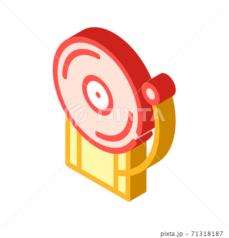 alarm signalization isometric icon vector illustration isolated 71318187