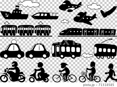 簡單的運輸/運輸剪影集 71318585
