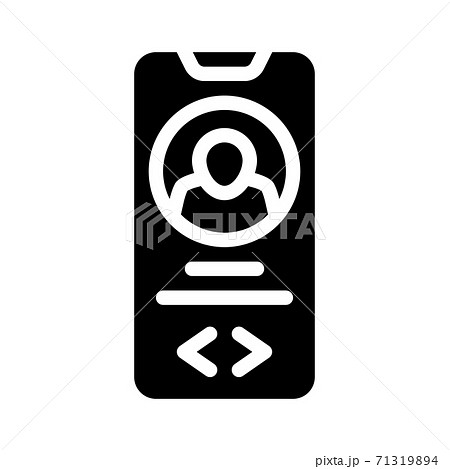 app for find love glyph icon vector illustration 71319894
