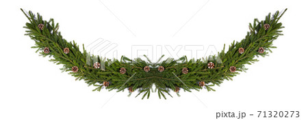 Christmas fir decoration on white Christmas fir decoration on white 71320273