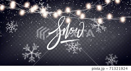 Snow Christmas scene. Winter holiday background. Realistic snow transparent overlay Snow Christmas scene. Winter holiday background. Realistic snow transparent overlay 71321924