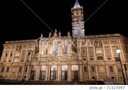 Basilica di Santa Maria Maggiore In Rome At Night 71323097