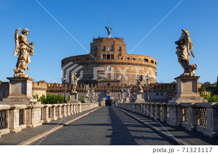 Castel Sant Angelo And Bridge In Rome 71323117