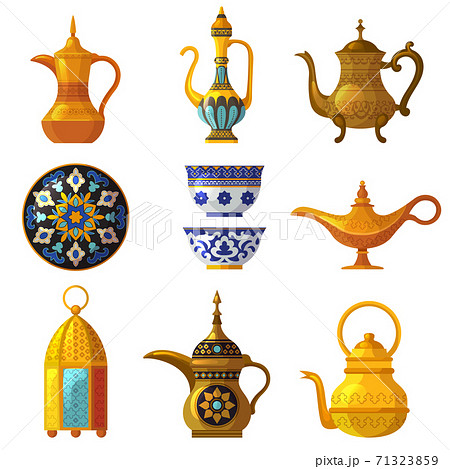 Old Arabic Heritage Traditional Cultural のイラスト素材