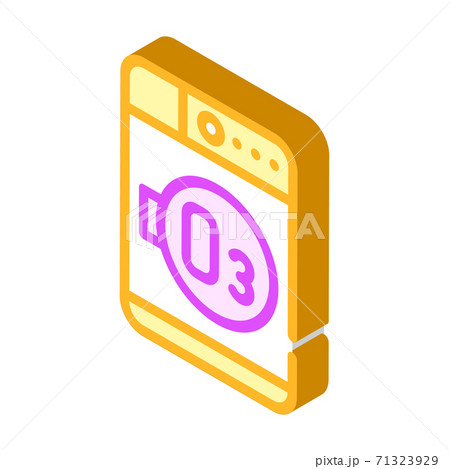 ozone laundry system machine isometric icon vector illustration 71323929