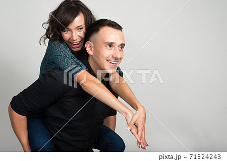 Portrait of couple together and in love Portrait of couple together and in love 71324243