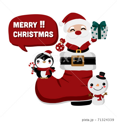Merry Christmas and happy new year greeting card  71324339