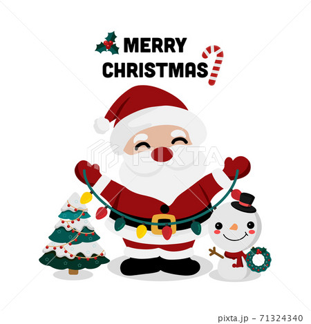 Merry Christmas and happy new year greeting card  71324340
