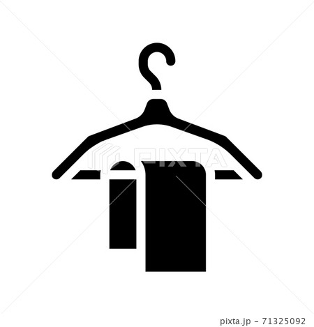 towel on hanger glyph icon vector illustration 71325092