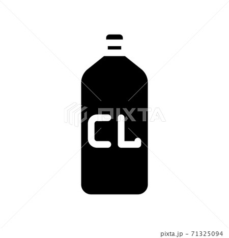 chlorine bottle glyph icon vector isolated illustration chlorine bottle glyph icon vector isolated illustration 71325094