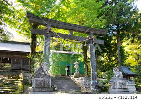 長野県　諏訪大社上社　前宮　鳥居 71325114