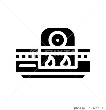 heat treatment glyph icon vector isolated illustration 71325464