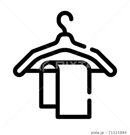 towel on hanger line icon vector illustration 71325884