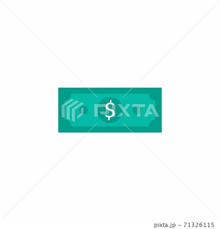 Dollar Money - White Background icon vector isolated. Dollar Money - White Background icon vector isolated. 71326115