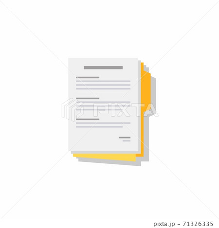 Document - Shadow icon vector isolated. 71326335