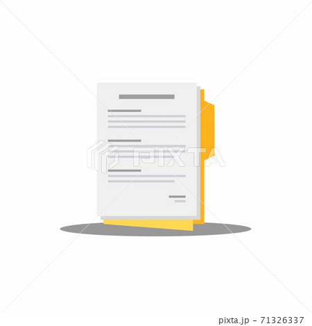 Document - Shadow icon vector isolated. 71326337