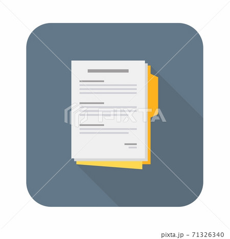 Document icon vector isolated. 71326340