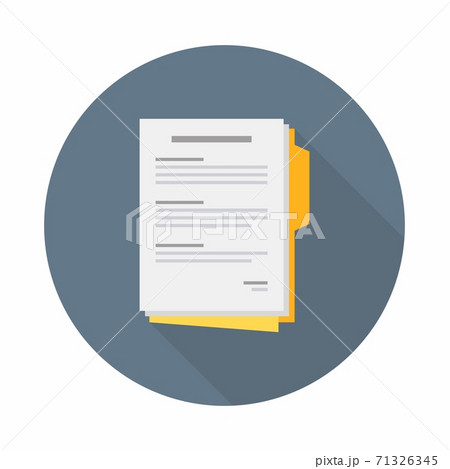 Document icon vector isolated. 71326345