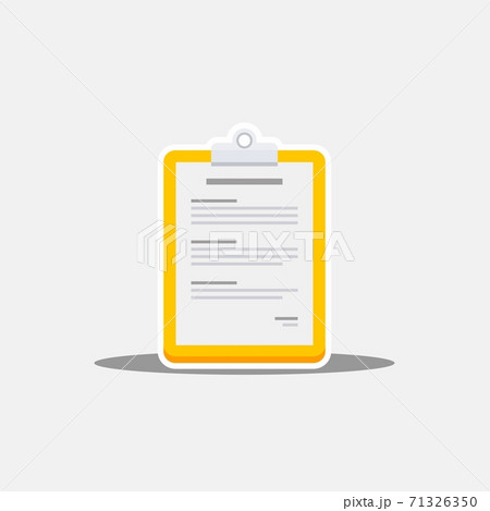 Clipboard - White Stroke+Shadow icon vector isolated. 71326350