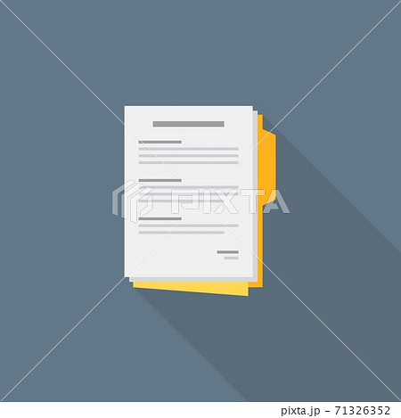 Document icon vector isolated. 71326352