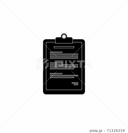 Clipboard - White Outline icon vector isolated. Clipboard - White Outline icon vector isolated. 71326359