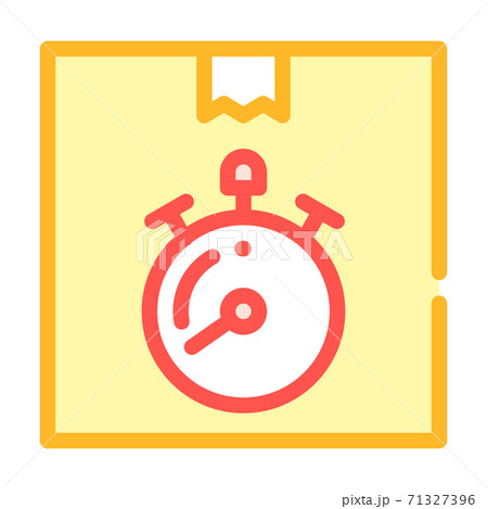 fast delivering or time out color icon vector illustration 71327396