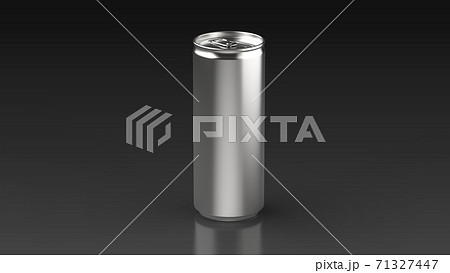 slim can black background 3d rendering 71327447