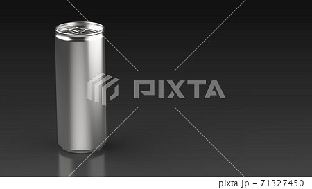 slim can black background left 3d rendering 71327450