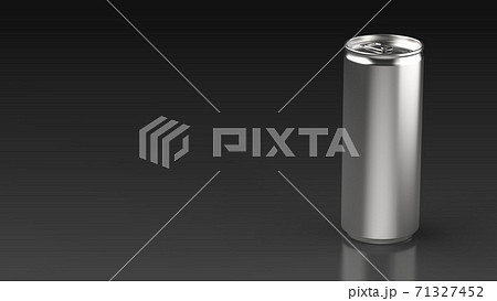 slim can black background right 3d rendering 71327452
