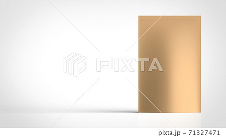 kraft paper pack front right 3d rendering 71327471