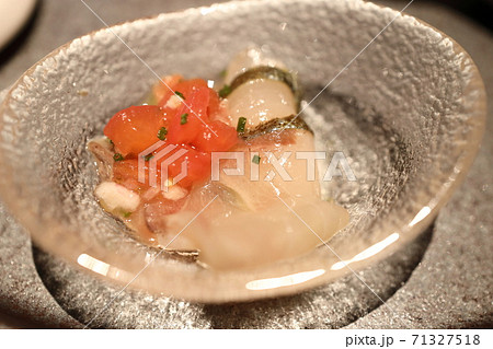 おいしいシマアジのカルパッチョ 71327518