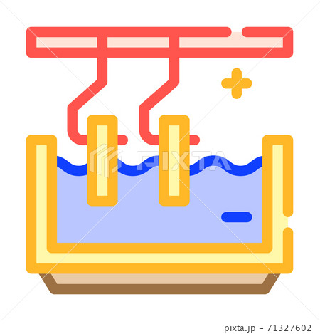 galvanic bath color icon vector isolated illustration galvanic bath color icon vector isolated illustration 71327602