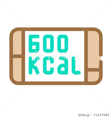 food kcal color icon vector isolated illustration food kcal color icon vector isolated illustration 71327684