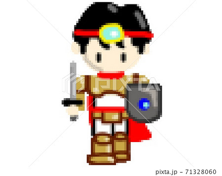 勇者ドットのイラスト素材